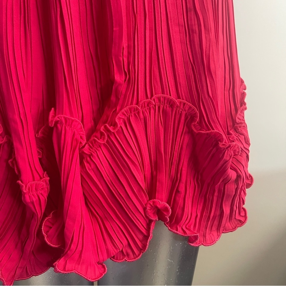 Halston Heritage size 2 Elegant crimson Halter Dress - Mint - Picture 3 of 5